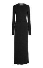 Gabriela Hearst Luisa Belted Ribbed-knit Wool-blend Maxi Dress Size: X
