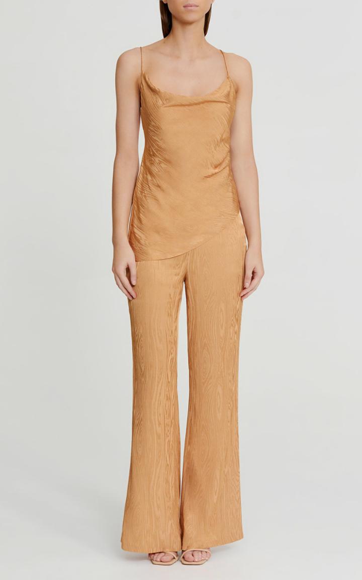 Moda Operandi Significant Other Samantha Draped Asymmetric Moir Top