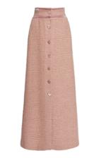 Luisa Beccaria Virgin Wool Tweed High Waist Skirt