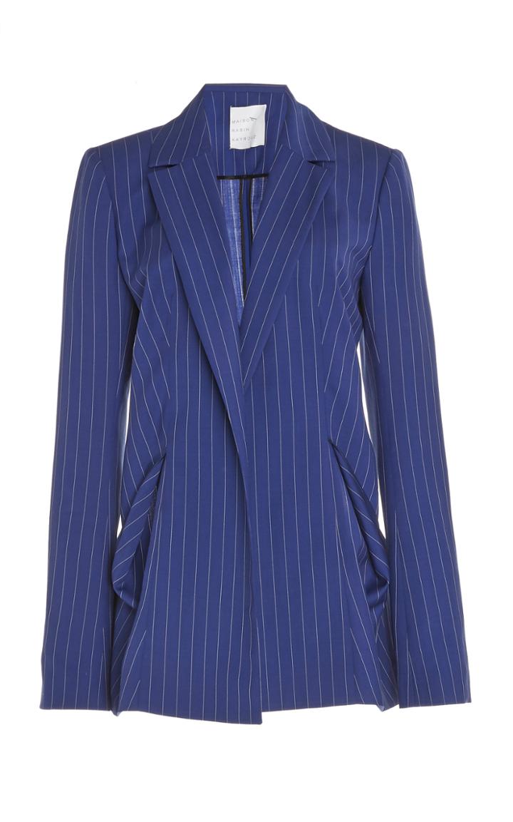Maison Rabih Kayrouz Mafia Stripe Blazer