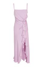 Prabal Gurung Side Ruched Ruffle Dress