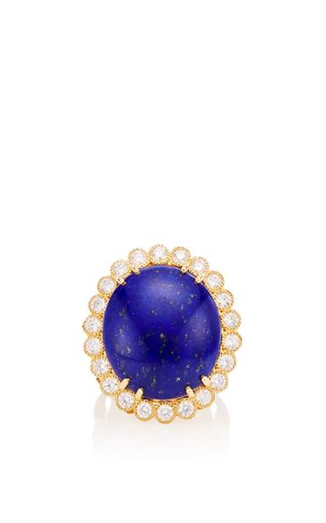 Erica Courtney Lapis And Diamond Easter Egg Ring
