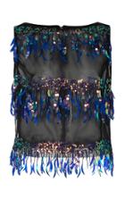 Anna Sui Moon Dance Sheer Sequin Top