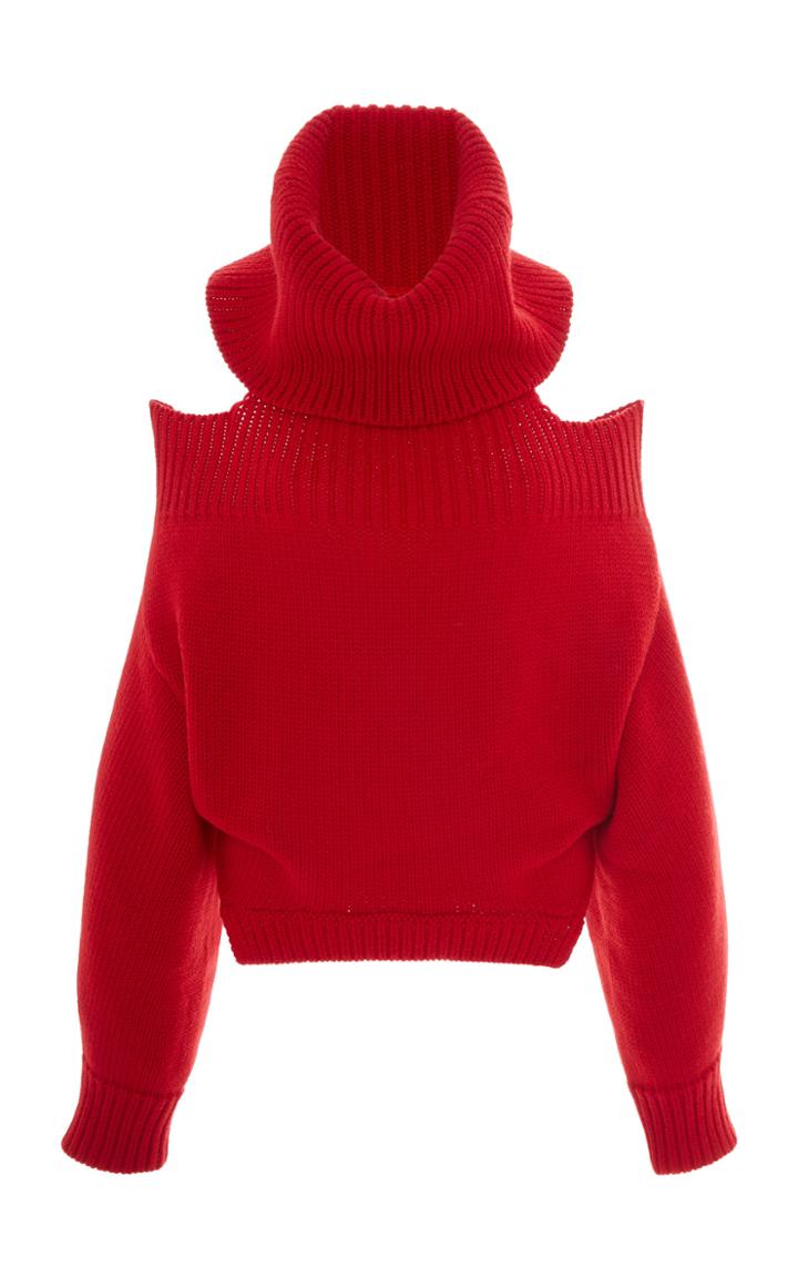 Monse Upside Down Wool Turtleneck Sweater