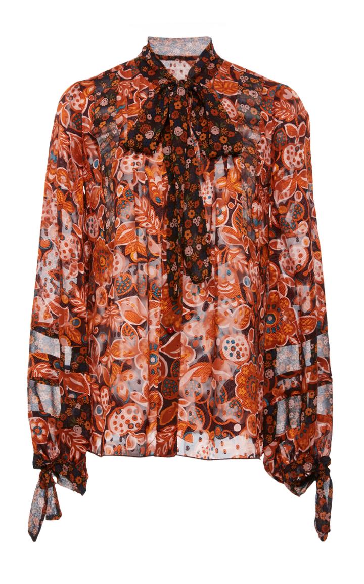 Anna Sui Fruits & Florals Ditsy Daze Blouse