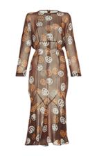 Tata Naka Print Long-sleeve Dress With