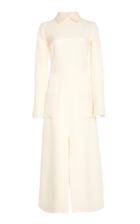 Rebecca De Ravenel Jacquard Silk Wool Dress