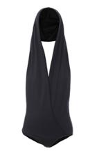 Moda Operandi Balmain Hooded Wrap Swimsuit Size: 34