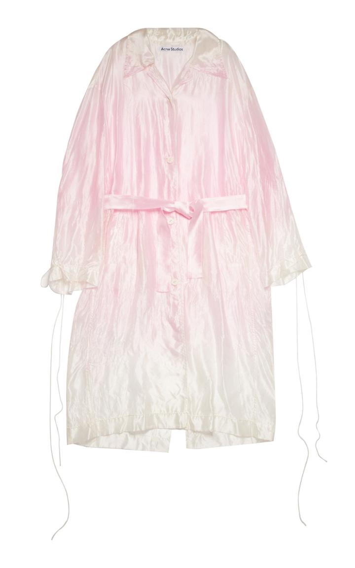 Moda Operandi Acne Studios Belted Satin Ombre Jackets