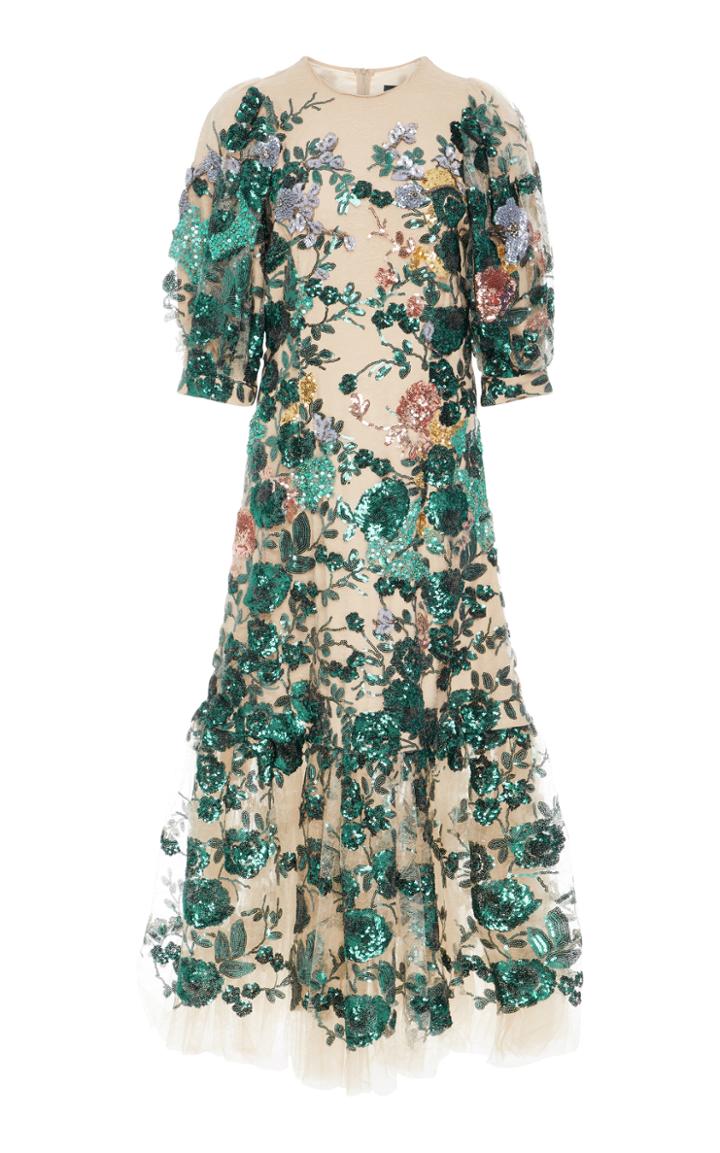 Alena Akhmadullina Puff Sleeve Embroidered Dress