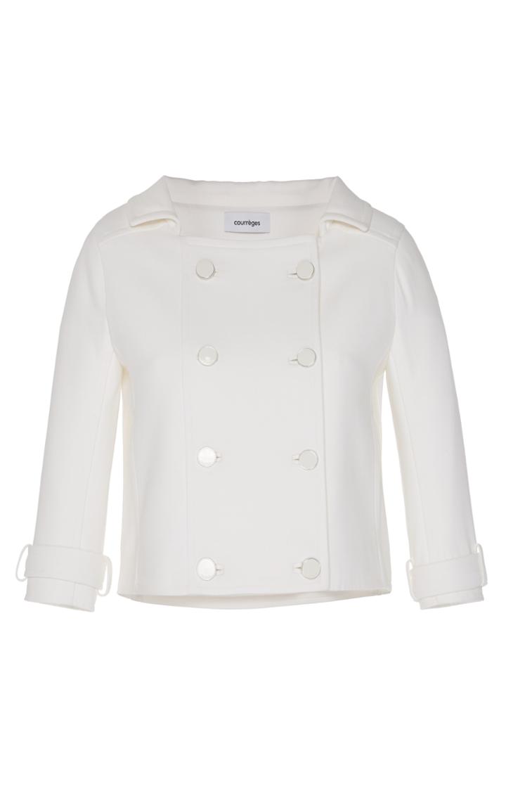 Courrges Double Breasted Cropped Jacket
