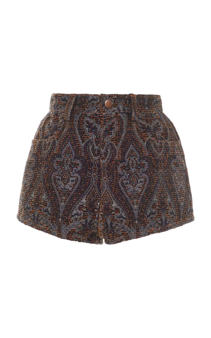 Anna Sui Chenille Jacquard Short