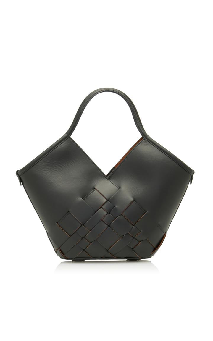 Hereu Colomba Small Woven Leather Tote