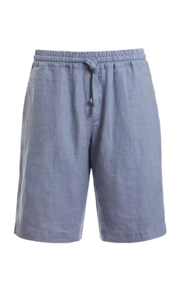 Fedeli Bermuda Garment-washed Cotton Drawstring Shorts