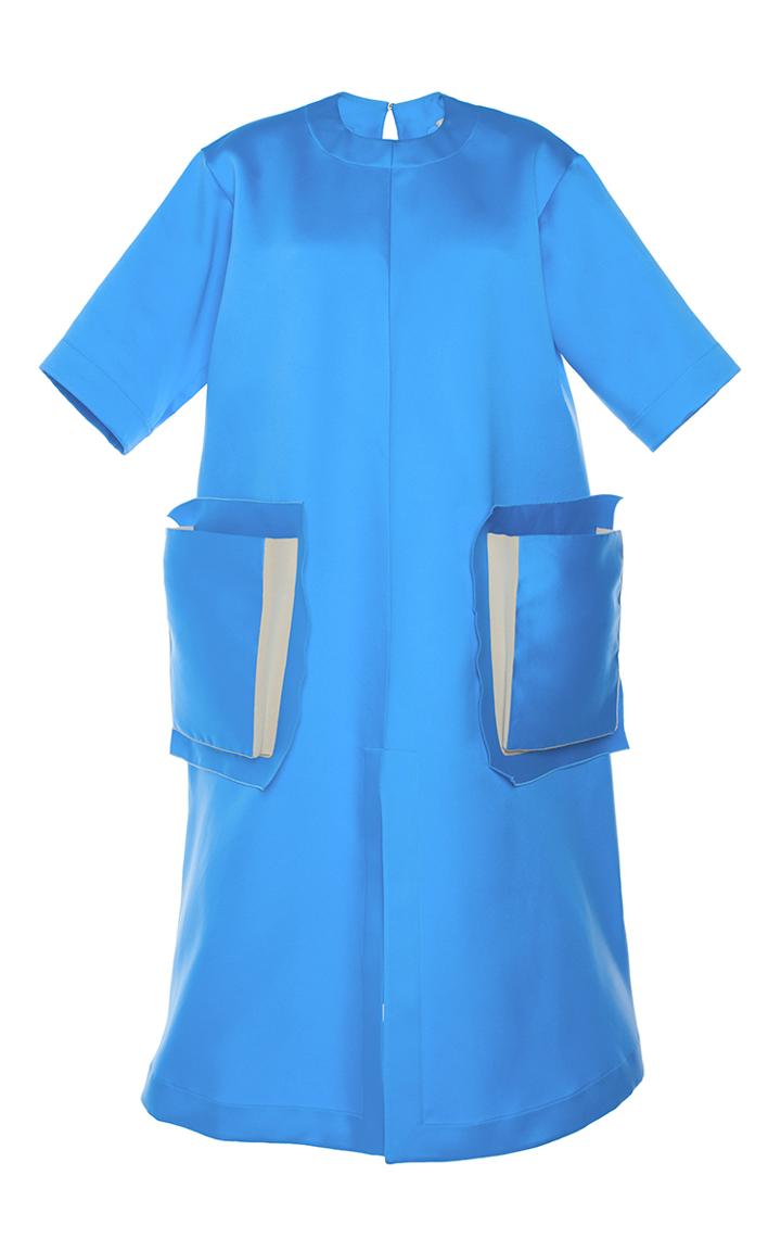Maison Rabih Kayrouz Satin Midi Dress
