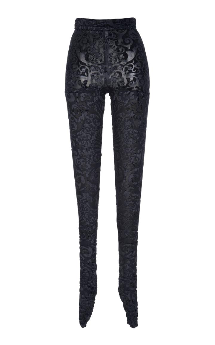 Versace Velvet Jersey Leggings