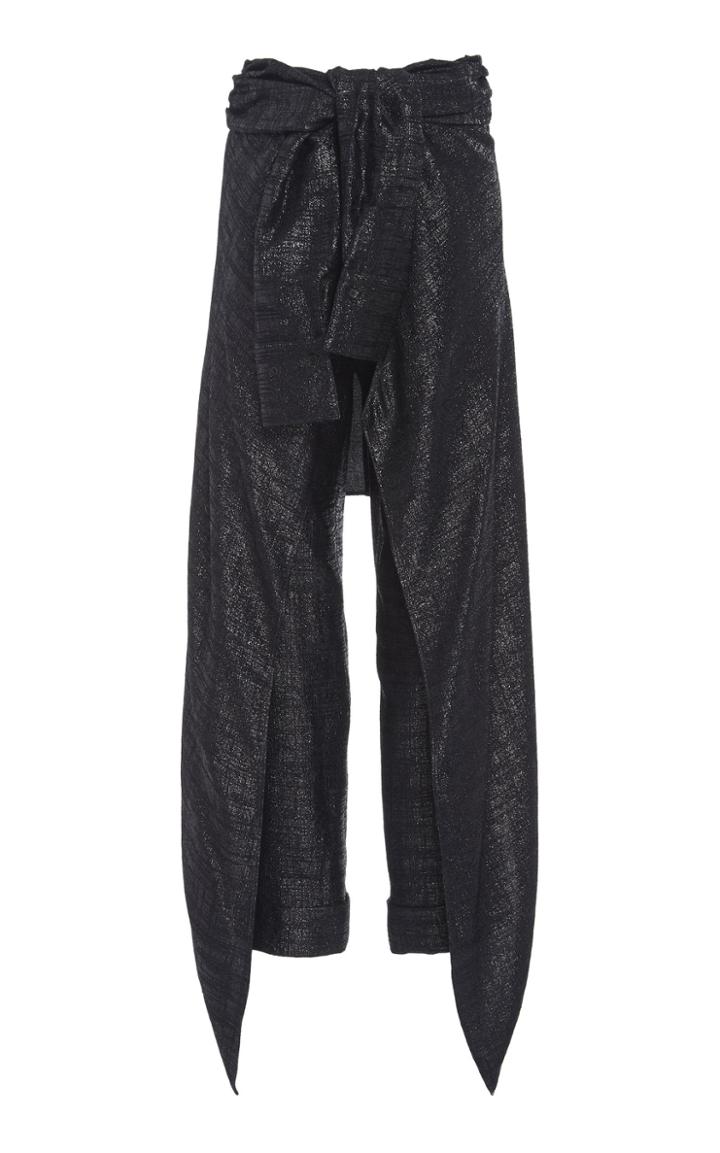 Hellessy Avedon Lame Cropped Pants