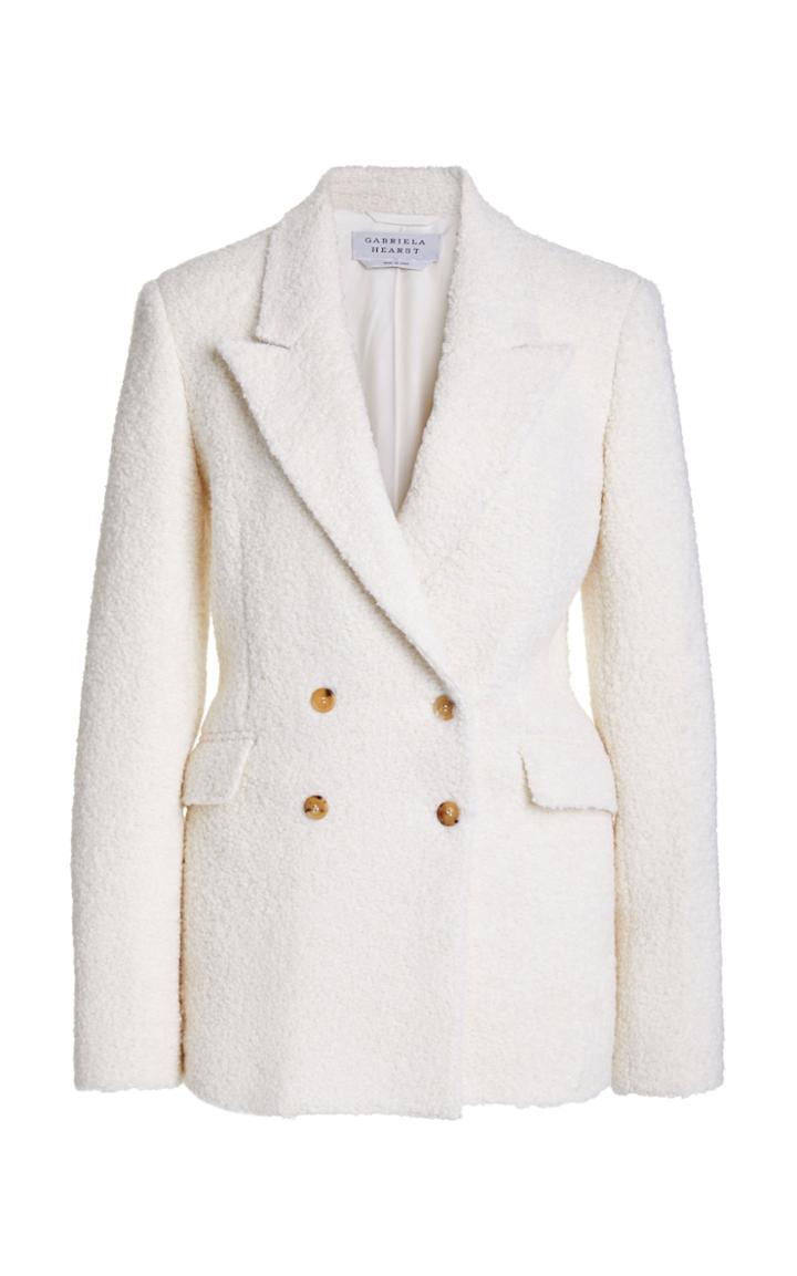 Moda Operandi Gabriela Hearst Angela Boucl Double-breasted Blazer