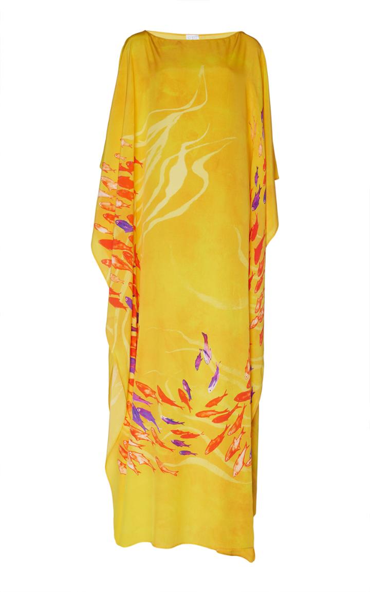 Stella Jean Wide Neck Caftan
