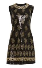 Giambattista Valli Metallic-embroidered Mini Dress