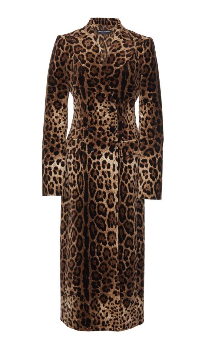 Dolce & Gabbana Printed Cotton-blend Coat
