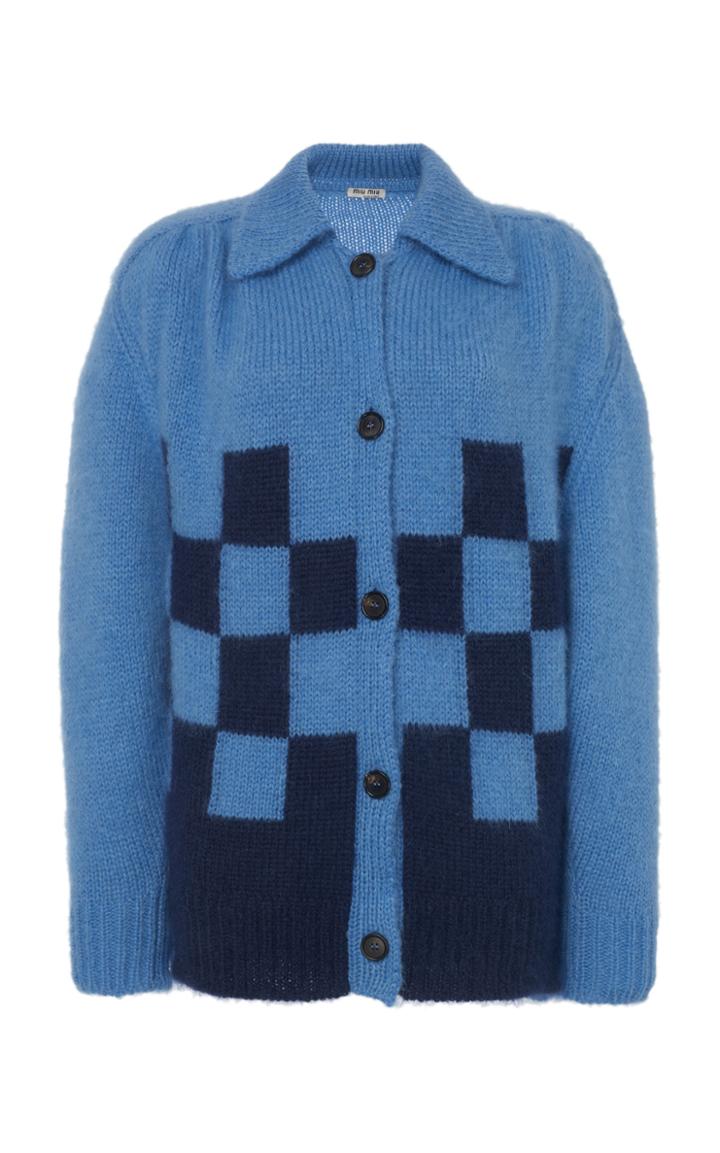Miu Miu Checked Cardigan