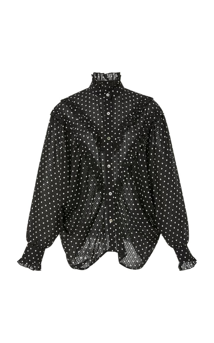 Alexachung Polka-dot Chiffon Blouse
