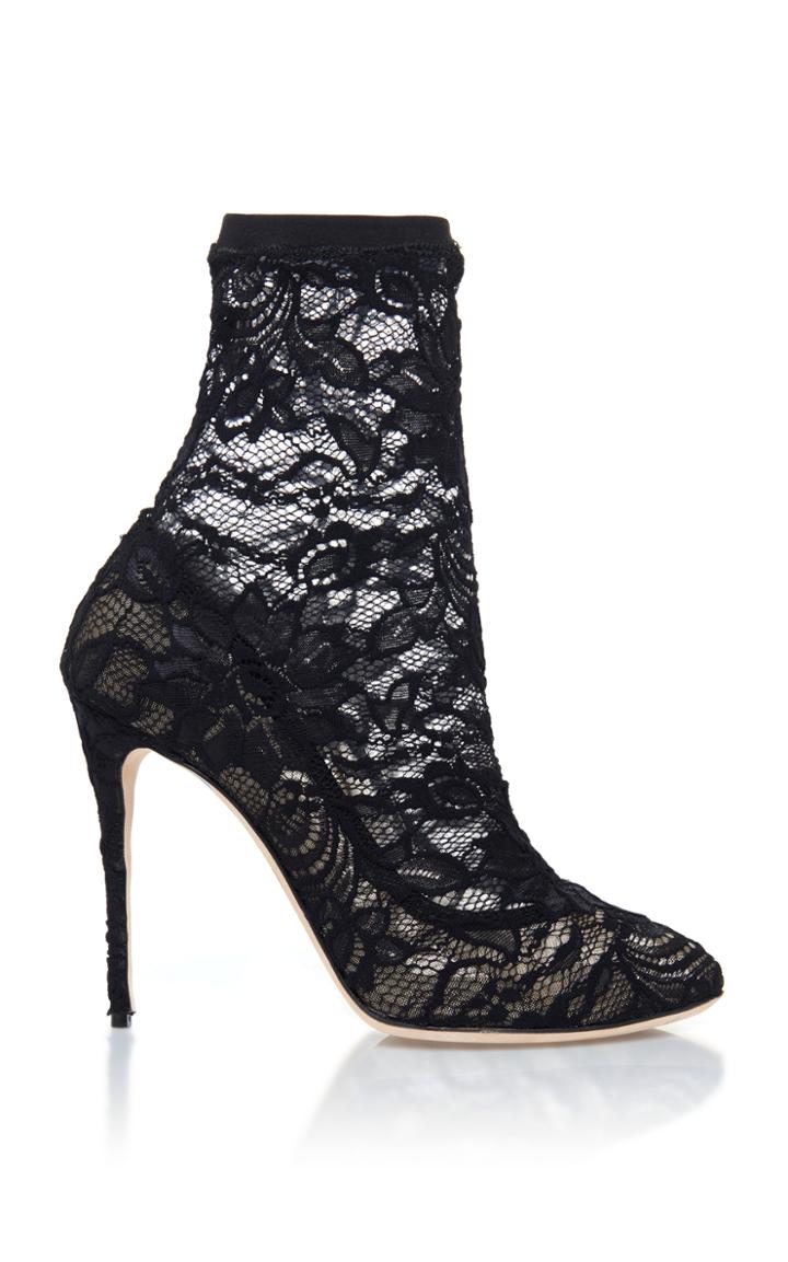 Dolce & Gabbana Stretch Lace Boot