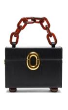 Lizzie Fortunato Cinema Leather Box Top Handle Bag