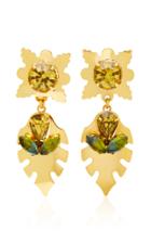 Nicole Romano Covell 18k Gold-plated Leaf Earrings