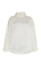 Moda Operandi Piece Of White Whitney High-neck Silk Organza Shirt