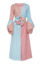 Silvia Tcherassi Bessie Stripe Cotton Shirt Dress