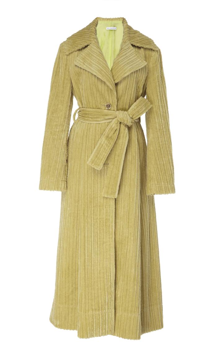 Rejina Pyo Rhea Long Corduroy Trenchcoat