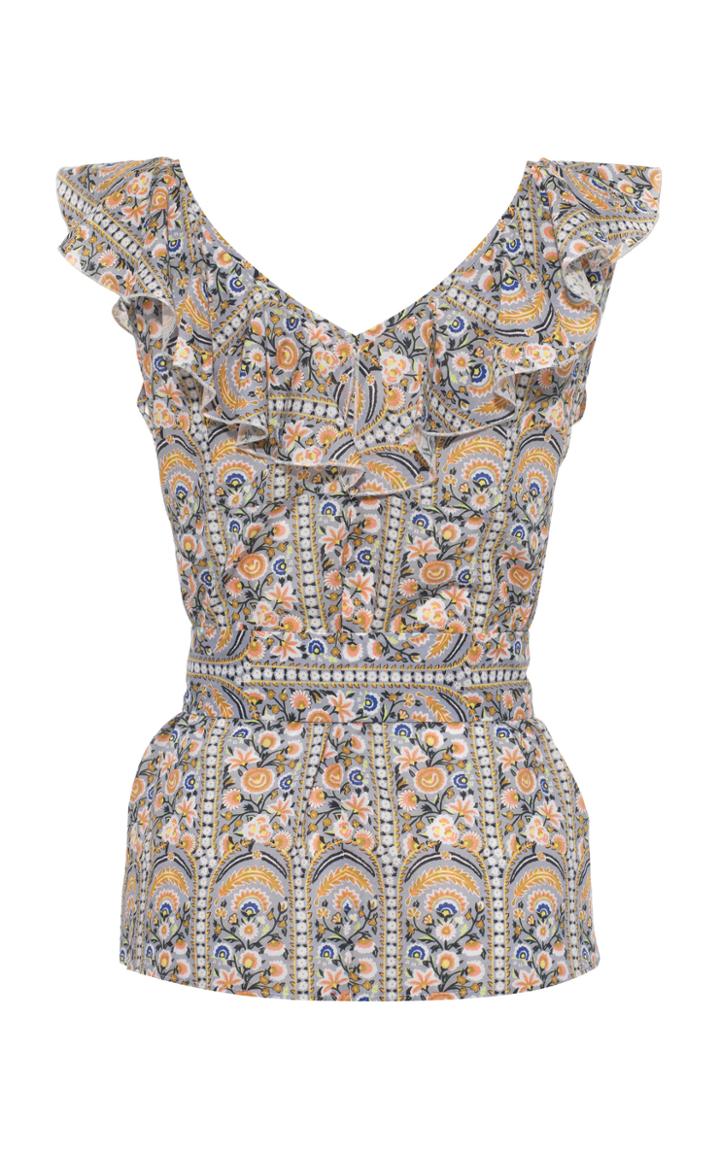 Anna Mason Dolores Liberty Print Ruffle Top