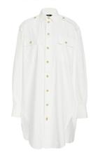 Bassike Long Sleeve Cotton Utility Shirt Dress