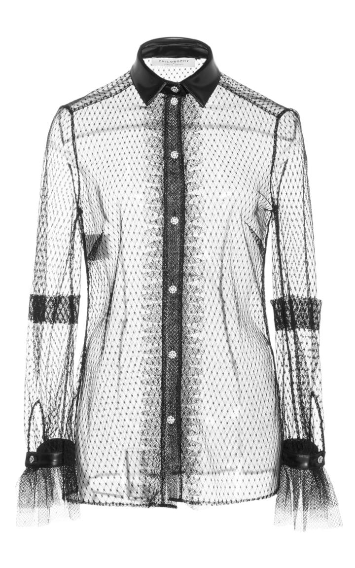 Philosophy Di Lorenzo Serafini Plumetis Lace Blouse
