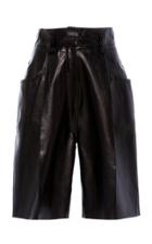 Moda Operandi Petar Petrov Howie High-rise Leather Shorts Size: 34