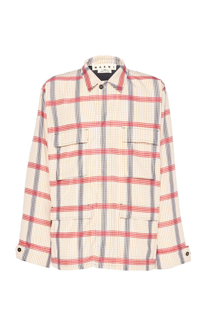 Marni Striped Button Up Jacket