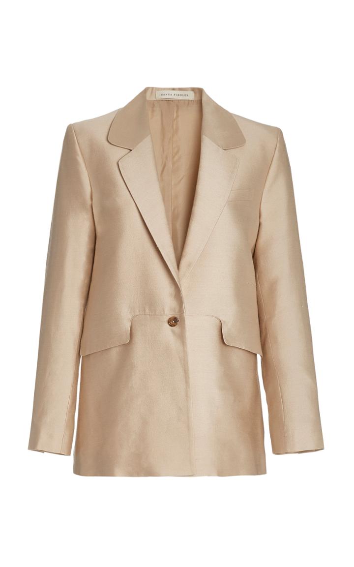 Moda Operandi Hanna Fiedler Horace Silk-blend Blazer