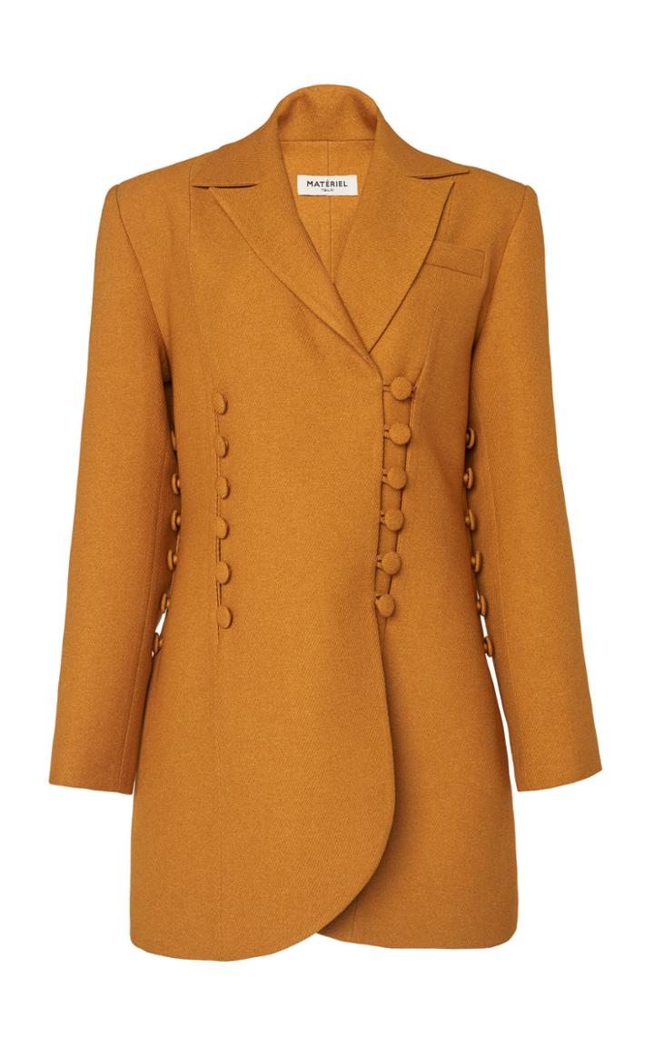 Matriel Long Button Blazer
