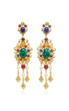 Ben Amun Gold-plated Brass Crystal Chandelier Earrings