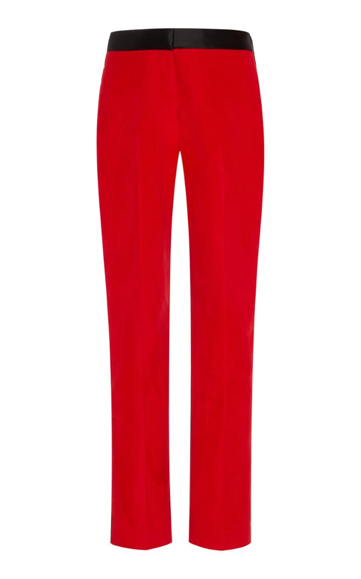 Rosetta Getty Tuxedo Tapered Straight-leg Pants