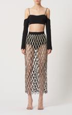 Moda Operandi David Koma Crystal Net Pencil Skirt
