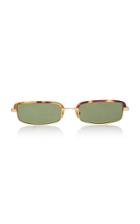 Linda Farrow Leona Stainless Steel Square-frame Sunglasses