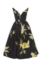 Marc Jacobs Pleated Floral-print Silk Dress
