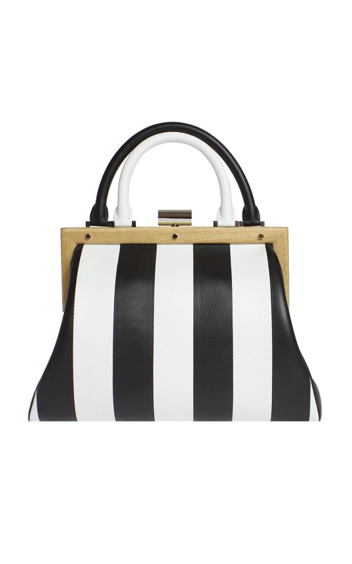 Perrin Paris L'attelage Striped Leather Bag