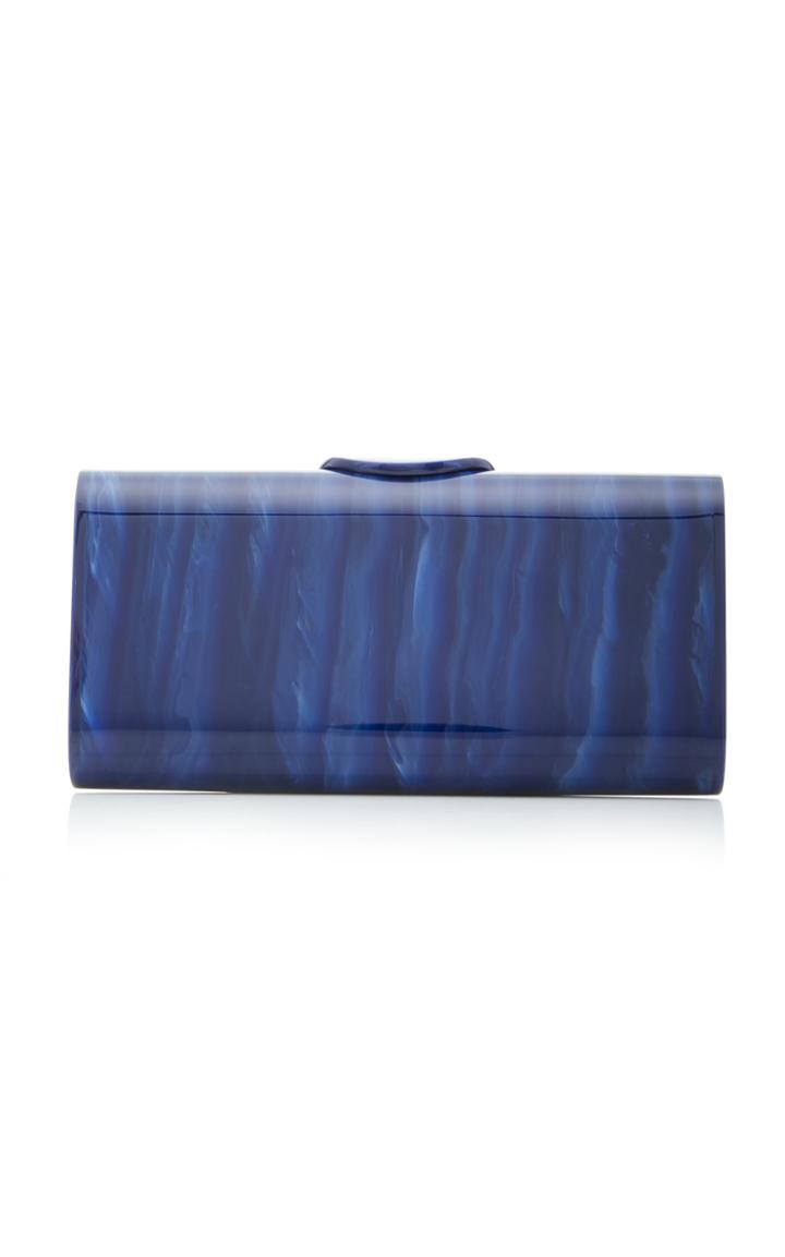 Edie Parker Lara Large Marbled Acrylic Bag