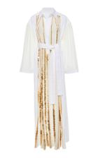 Tory Burch Coin Embroidered Cotton Dress