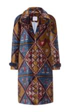Stella Jean Printed Velvet Overcoat