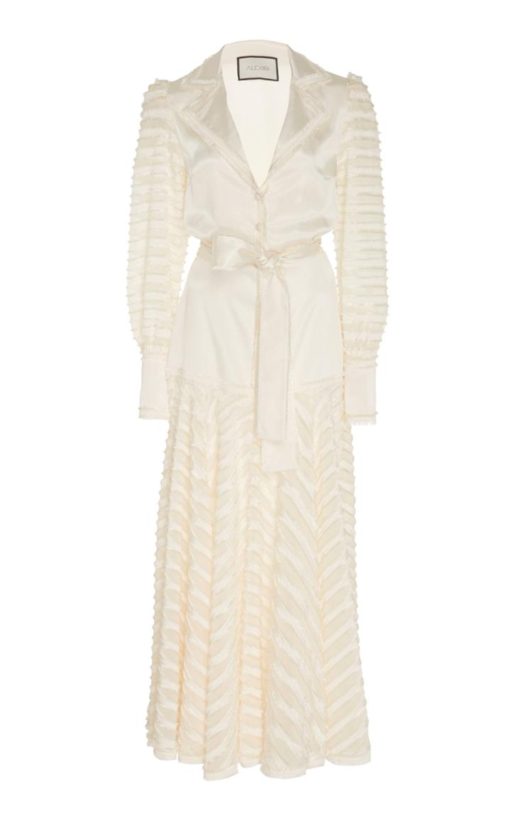 Alexis Juliska Sheer-paneled Maxi Blazer Dress